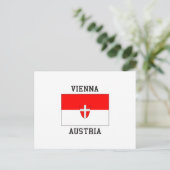 Wiener Flagge Postkarte (Stehend Vorderseite)