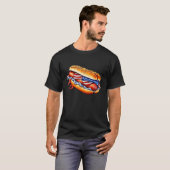 Wiener Hotdog Costume USA 4th of July Party Outfit T-Shirt (Vorne ganz)