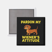 Wiener Hund Dachshund  Magnet (Vorderseite/Rückseite)
