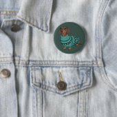 Wiener-Hund-Weihnachts-Hässlicher-Schwester-Dachsh Button (Beispiel)