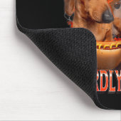Wiener I Hardly Know Her Funny Offensive Dachshund Mousepad (Ecke)