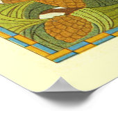 Wiener Jugendstil-Pfau Poster (Ecke)