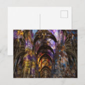 Wiener Kirche leuchtet Postkarte (Vorne/Hinten)