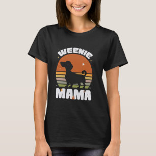 Wiener Mama Lustige Dachshund-Mama Vintage Wiener T-Shirt