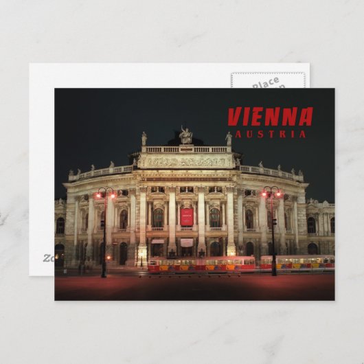 Wiener Nachtlicht Postkarte (Vorne/Hinten)