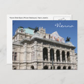 Wiener Oper Postkarte (Vorne/Hinten)