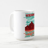 Wiener Reiseplakat Kaffeetasse (Vorderseite Links)