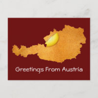 Wiener Schnitzel - Karte Österreichs