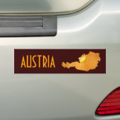 Wiener Schnitzel - Karte Österreichs Autoaufkleber (Auf Auto)