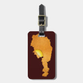 Wiener Schnitzel - Karte Österreichs Gepäckanhänger (Vorderseite vertikal)