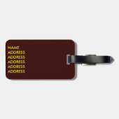 Wiener Schnitzel - Karte Österreichs Gepäckanhänger (Rückseite horizontal)