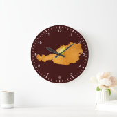 Wiener Schnitzel - Karte Österreichs Große Wanduhr (Zuhause)