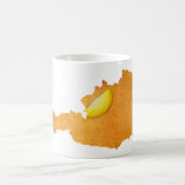 Wiener Schnitzel - Karte Österreichs Kaffeetasse (Mittel)
