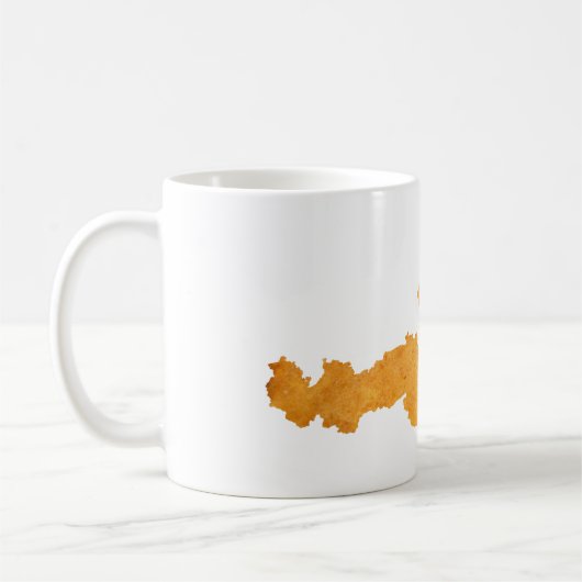 Wiener Schnitzel - Karte Österreichs Kaffeetasse (Links)