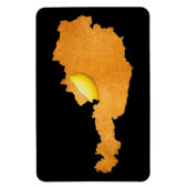 Wiener Schnitzel - Karte Österreichs Magnet (Vertikal)