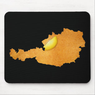 Wiener Schnitzel - Karte Österreichs Mousepad