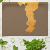 Wiener Schnitzel - Karte von Österreich Handtuch (Gefaltet)