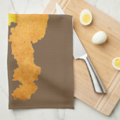 Wiener Schnitzel - Karte von Österreich Handtuch (Viertel Falte)