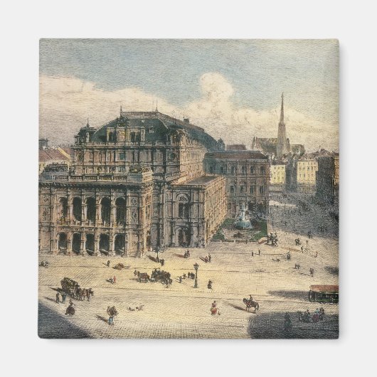 Wiener Staat Opera House, c.1869 Magnet (Vorne)
