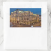 Wiener Staat Opera Rechteckiger Aufkleber (Tasche)