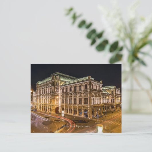 Wiener Staat Opernhaus Postkarte (Stehend Vorderseite)