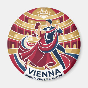 Wiener Staatsoperball Österreich Magnet