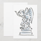 Wiener Statue Einladung (Vorne/Hinten)