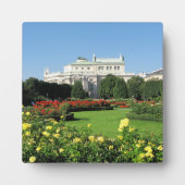 Wiener Volksgarten mit Rose Fotoplatte (Vorderseite)