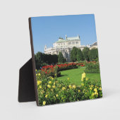 Wiener Volksgarten mit Rose Fotoplatte (Vorderseite)