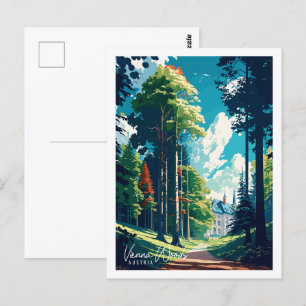 Wiener Wald Österreich Vintage-Reiseort Postkarte