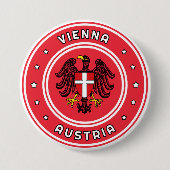 Wiener Wappen, Österreich Button (Vorderseite)