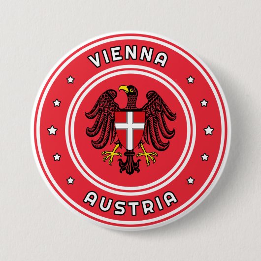 Wiener Wappen, Österreich Button (Vorderseite)