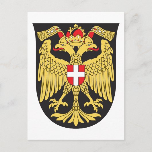 Wiener Wappenschild aus dem 19. Jahrhundert Postkarte (Vorderseite)