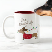 Wienerlife Dackel Weihnachten Tasse