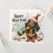 Wienie-Grußkarte Karte (Vorderseite/Rückseite Beispiel)