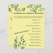 Wierdest Question Game Brautparty Activity (Vorne/Hinten)