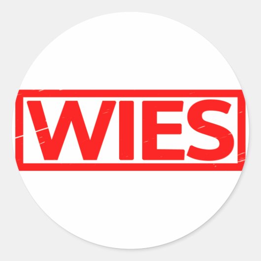 Wies Briefmarke Runder Aufkleber (Vorderseite)