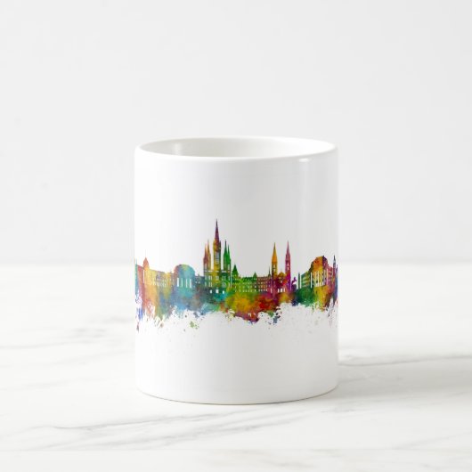 Wiesbaden Deutschland Skyline Kaffeetasse (Mittel)