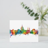 Wiesbaden Deutschland Skyline Postkarte (Stehend Vorderseite)
