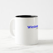 Wiesbaden-Gör - zwei tonte Coffe Tasse - 101005 (Vorderseite Links)