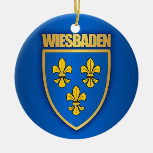 Wiesbaden Keramik Ornament (Vorne)