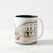 Wiesbaden, Marktplatz, Street view - Germany Zweifarbige Tasse (VorderseiteRechts)