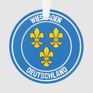 Wiesbaden RundEmblem Ornament