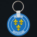 Wiesbaden RundEmblem Schlüsselanhänger<br><div class="desc">Wiesbaden RundEmblem</div>