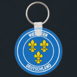 Wiesbaden RundEmblem Schlüsselanhänger<br><div class="desc">Wiesbaden RundEmblem</div>
