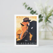 Wiesbaden Travel Poster Postkarte (Stehend Vorderseite)