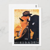 Wiesbaden Travel Poster Postkarte (Vorne/Hinten)