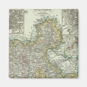 Wiesbaden und Frankfurt Deutschland Magnet
