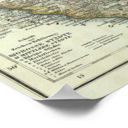 Wiesbaden und Frankfurt/Main Deutschland Poster (Ecke)