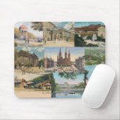 Wiesbaden: Vintage Postkarten Souvenir Mousepad (Mit Mouse)